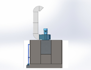 Cabine de pulverização de ar de admissão natural filtro de cortina de água móveis industriais