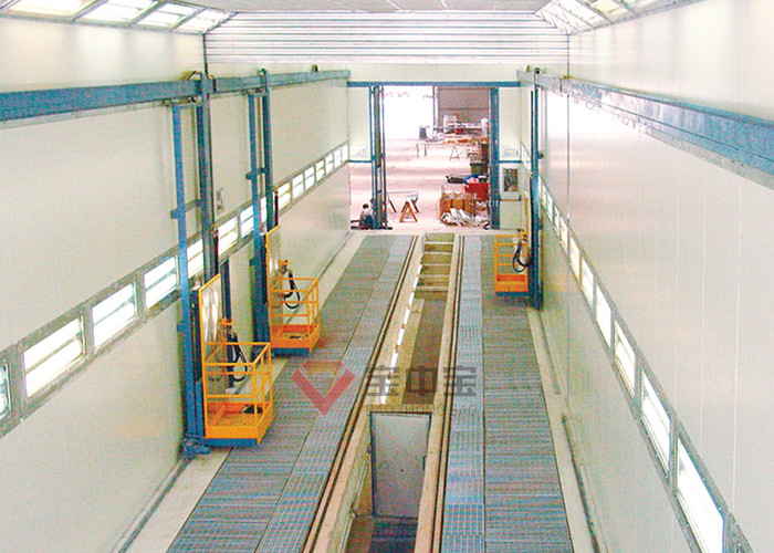 Plataforma de funcionamento do elevador do homem para soluções da pintura do metro da cabine de pulverizador do trem